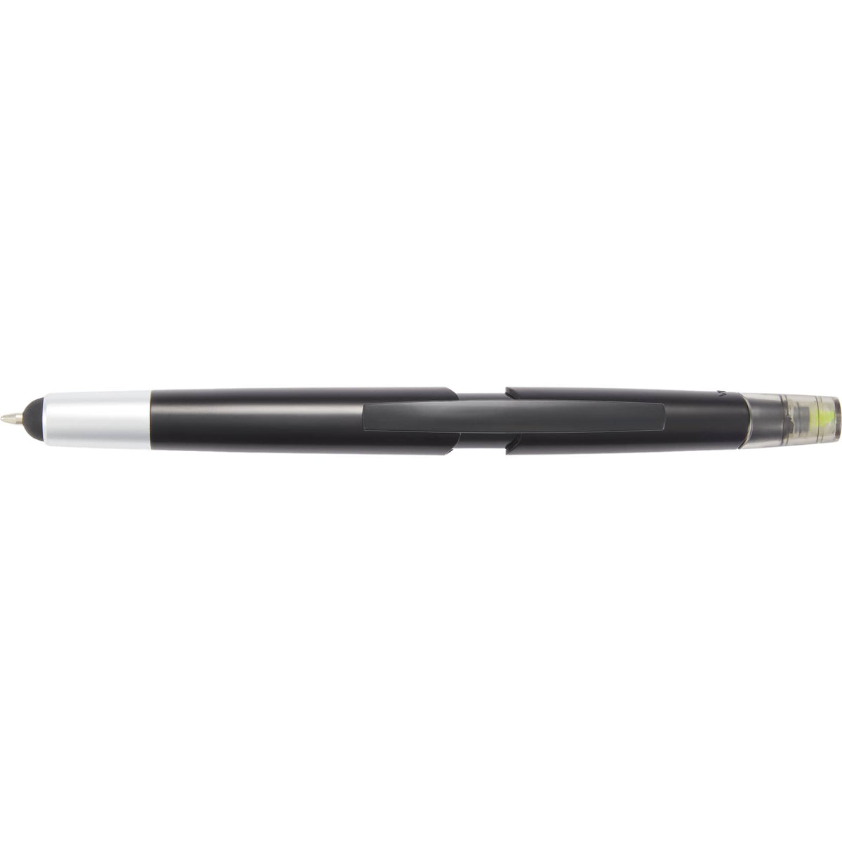 Combo Highlighter, Pen and Stylus in Recycled Plastic - Black - Clip