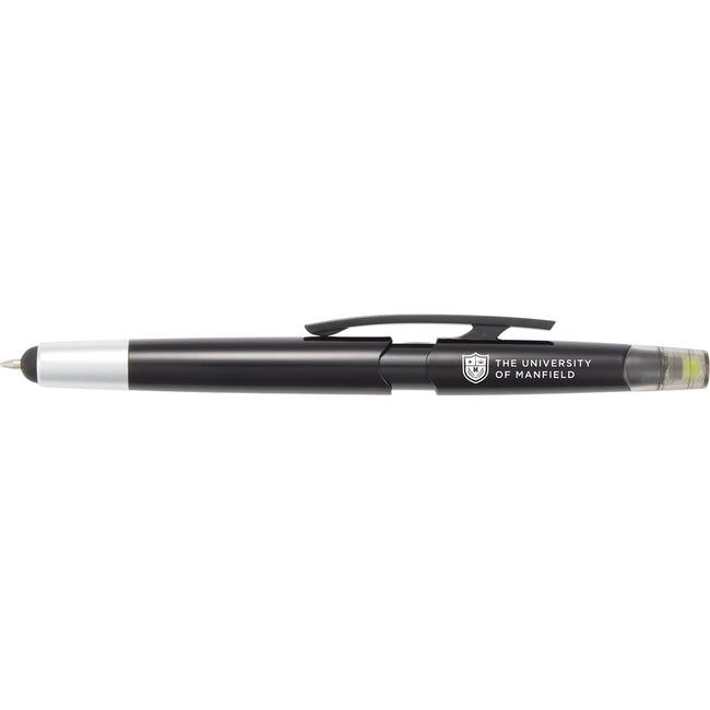 Combo Highlighter, Pen and Stylus in Recycled Plastic