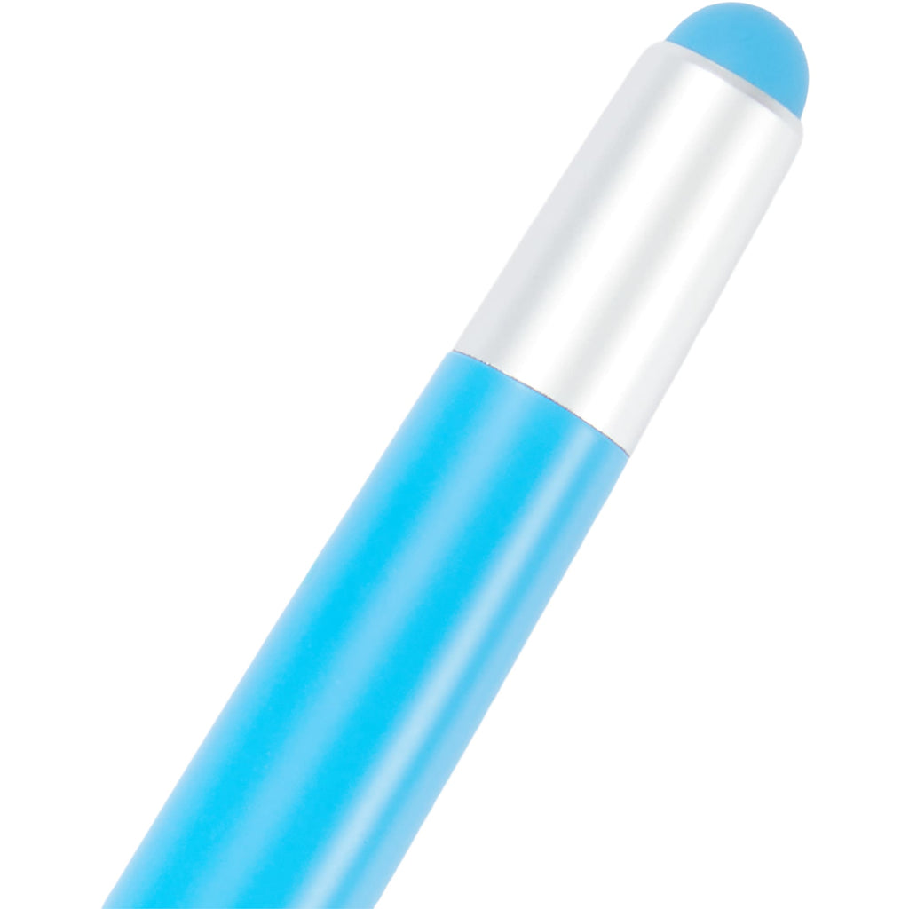 Combo Highlighter, Pen and Stylus in Recycled Plastic - Blue - Detail 4