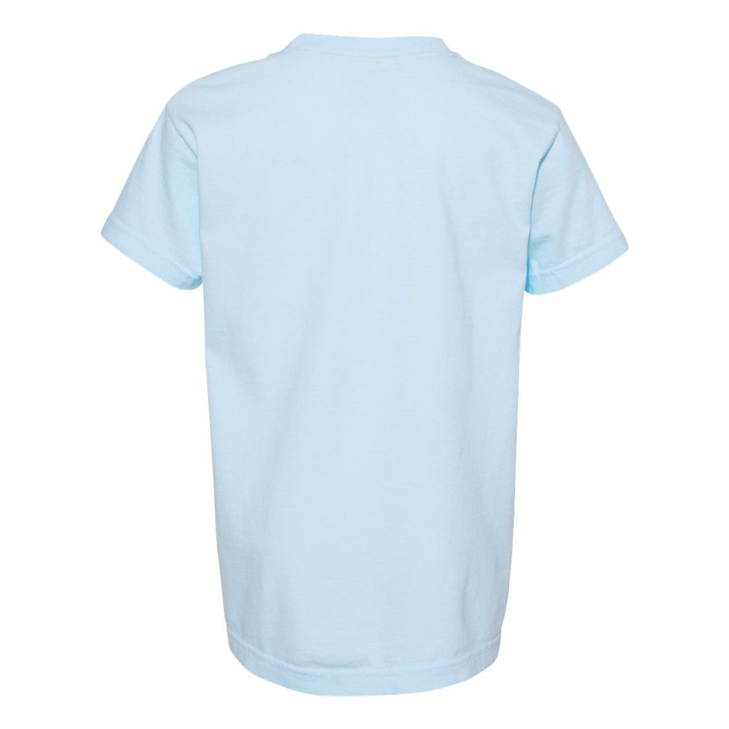Comfort Colors Youth Garment-Dyed Heavyweight T-Shirt - Chambray - Back