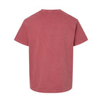 Comfort Colors Youth Garment-Dyed Heavyweight T-Shirt - Crimson - Back