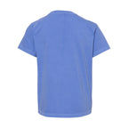 Comfort Colors Youth Garment-Dyed Heavyweight T-Shirt - Flo Blue - Back