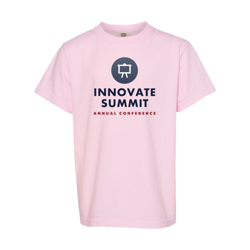 Comfort Colors Youth Garment-Dyed Heavyweight T-Shirt Full Color - Blossom - Front