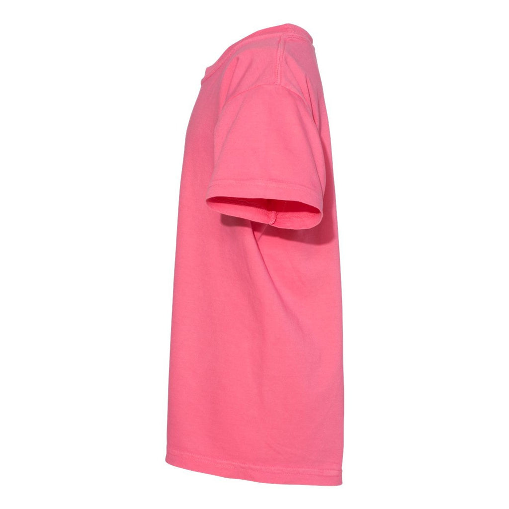 Comfort Colors Youth Garment-Dyed Heavyweight T-Shirt Full Color - Crunchberry - Direct Side