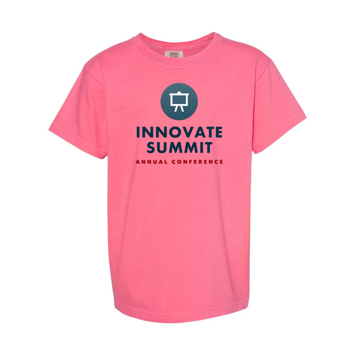 Comfort Colors Youth Garment-Dyed Heavyweight T-Shirt Full Color - Crunchberry - Front