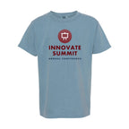 Comfort Colors Youth Garment-Dyed Heavyweight T-Shirt Full Color - Ice Blue - Front