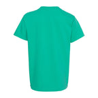 Comfort Colors Youth Garment-Dyed Heavyweight T-Shirt Full Color - Island Green - Back