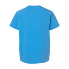 Comfort Colors Youth Garment-Dyed Heavyweight T-Shirt Full Color - Royal Caribe - Back