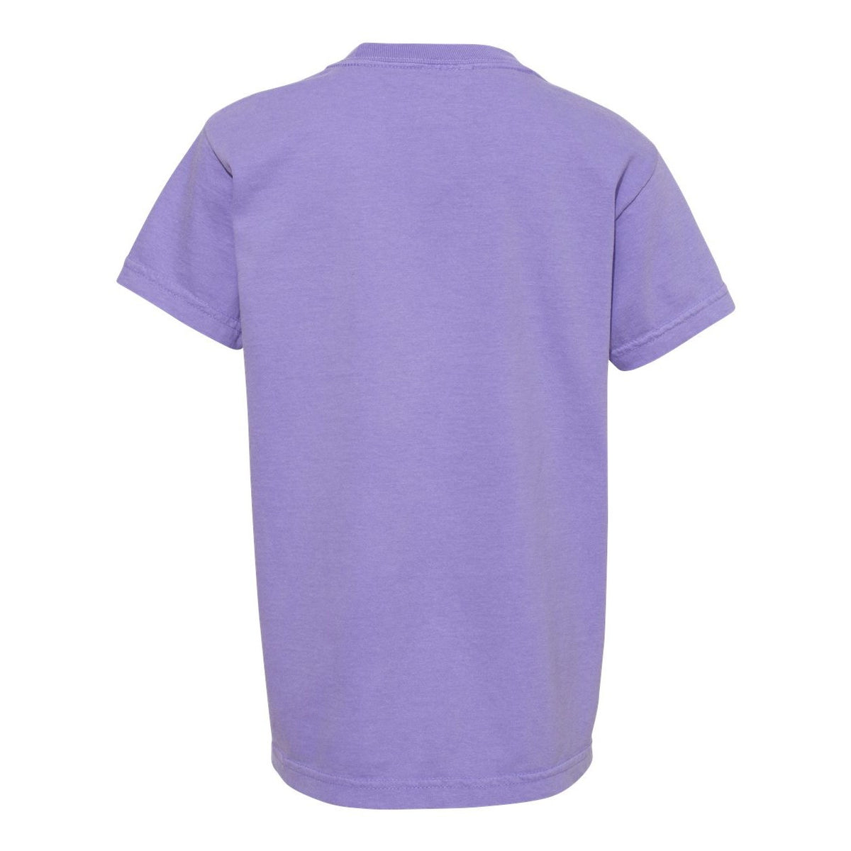 Comfort Colors Youth Garment-Dyed Heavyweight T-Shirt Full Color - Violet - Back