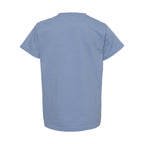 Comfort Colors Youth Garment-Dyed Heavyweight T-Shirt Full Color - Washed Denim - Back