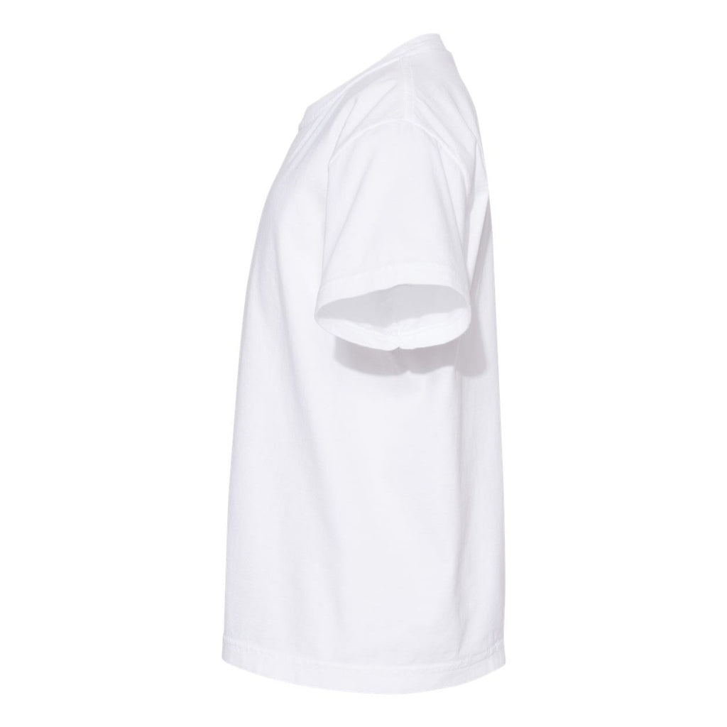 Comfort Colors Youth Garment-Dyed Heavyweight T-Shirt Full Color - White - Direct Side