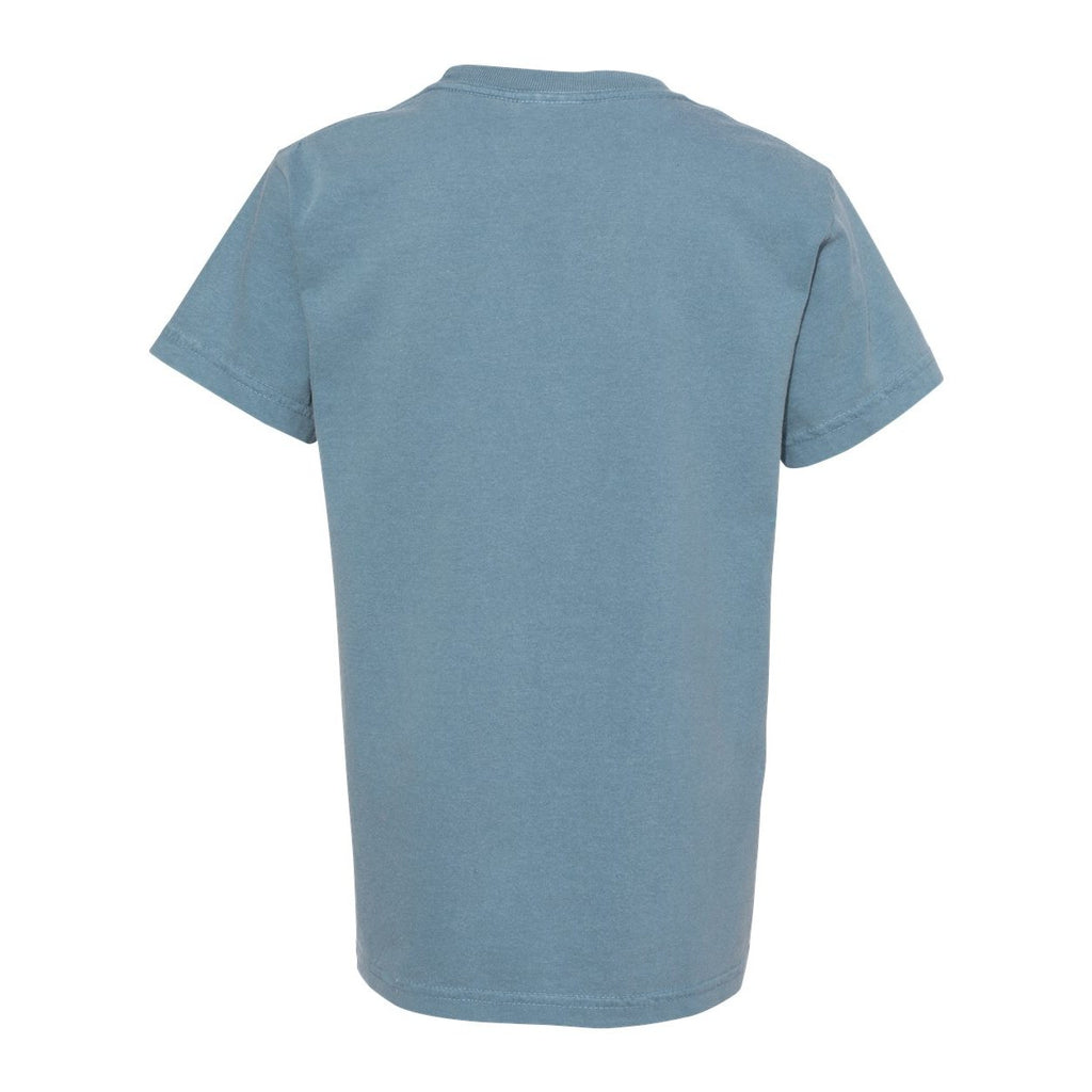 Comfort Colors Youth Garment-Dyed Heavyweight T-Shirt - Ice Blue - Back