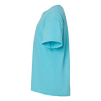 Comfort Colors Youth Garment-Dyed Heavyweight T-Shirt - Lagoon - Direct Side