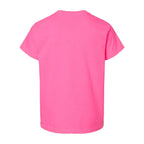 Comfort Colors Youth Garment-Dyed Heavyweight T-Shirt - Neon Pink - Back