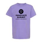 Comfort Colors Youth Garment-Dyed Heavyweight T-Shirt - Violet - Front