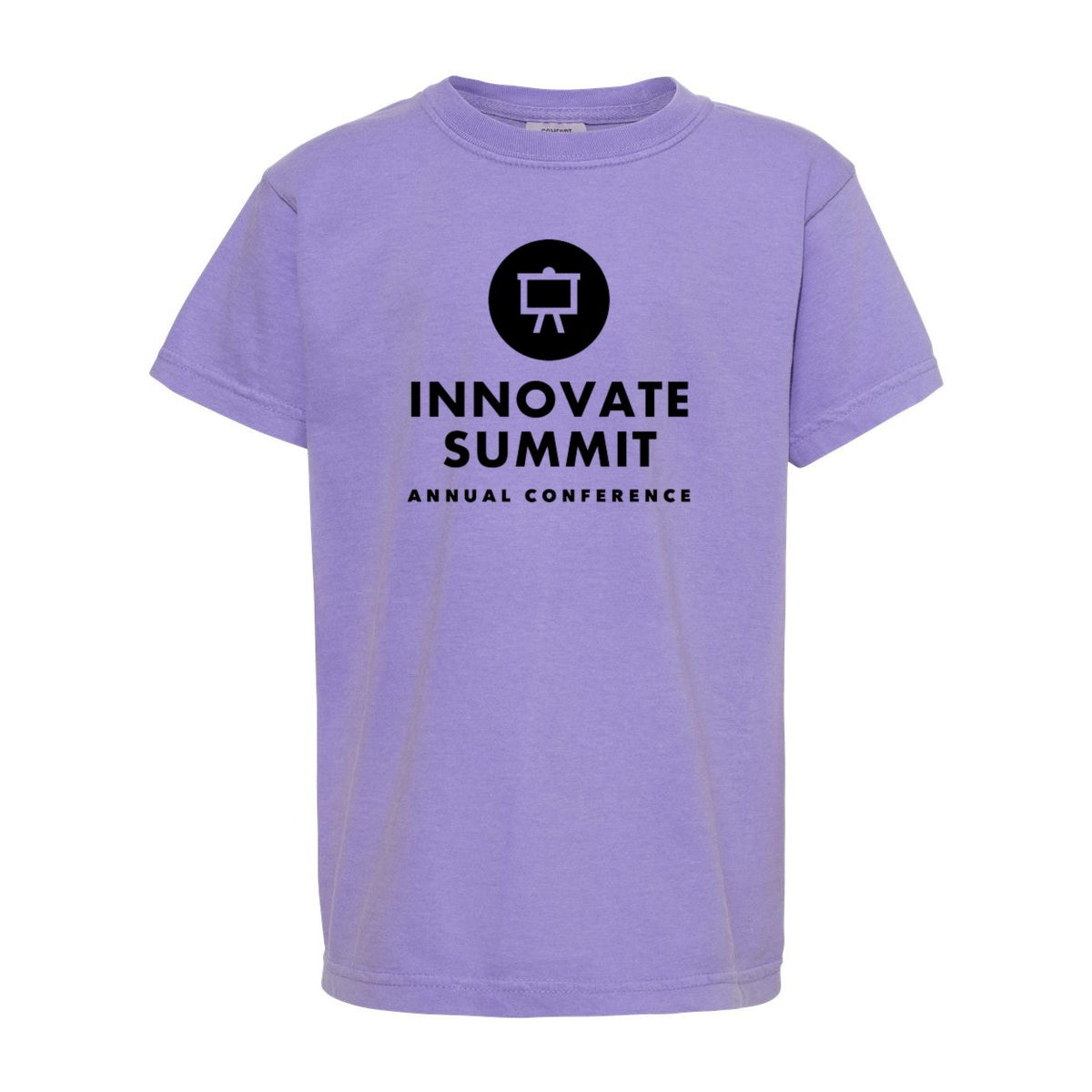 Comfort Colors Youth Garment-Dyed Heavyweight T-Shirt - Violet - Front