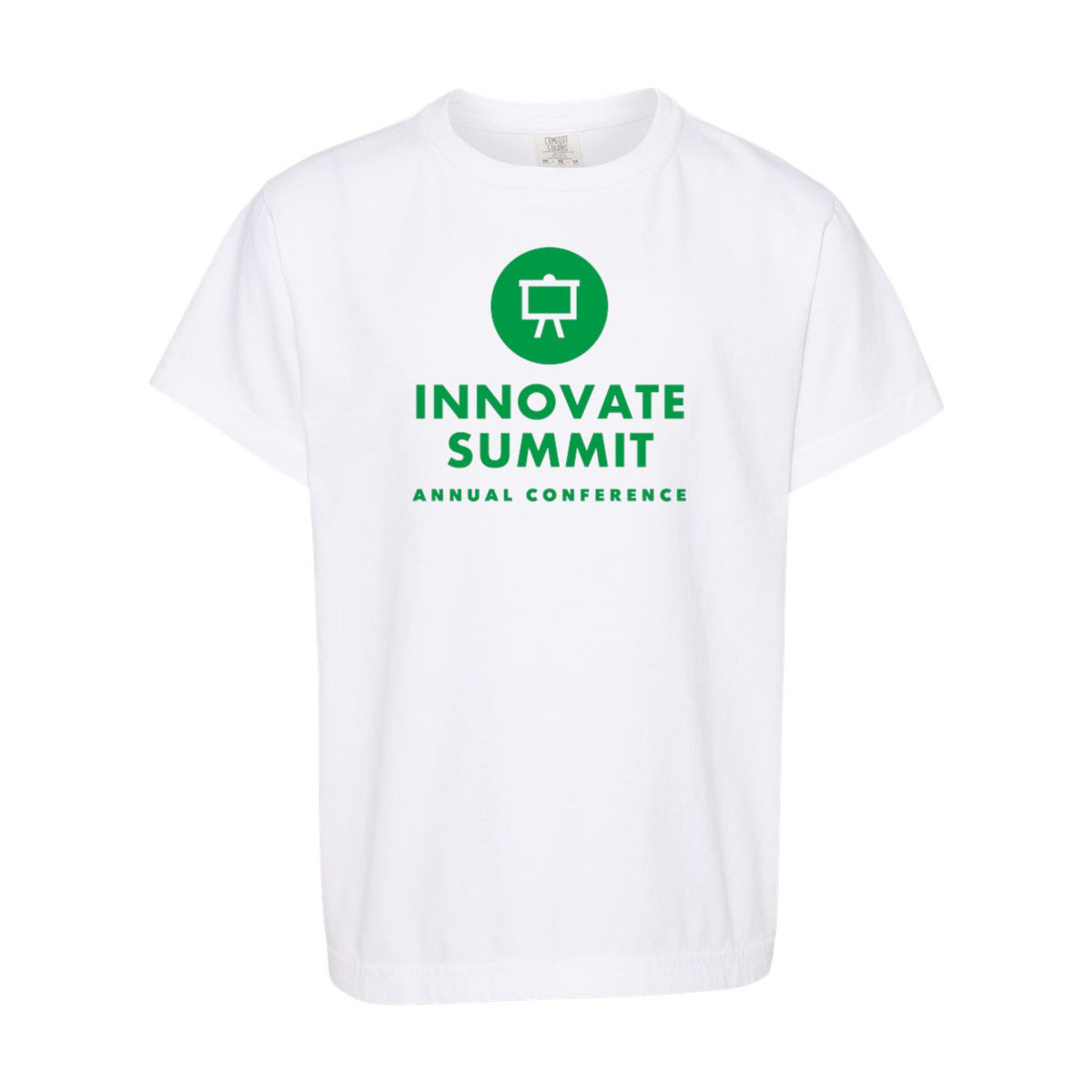 Comfort Colors Youth Garment-Dyed Heavyweight T-Shirt - White - Front