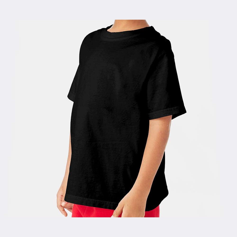 ComfortWash by Hanes Youth Garment-Dyed T-Shirt - Black - On Model Side