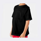ComfortWash by Hanes Youth Garment-Dyed T-Shirt - Black - On Model Side