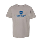 ComfortWash by Hanes Youth Garment-Dyed T-Shirt - Concrete Grey - Front