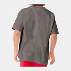 ComfortWash by Hanes Youth Garment-Dyed T-Shirt - Concrete Grey - On Model Back