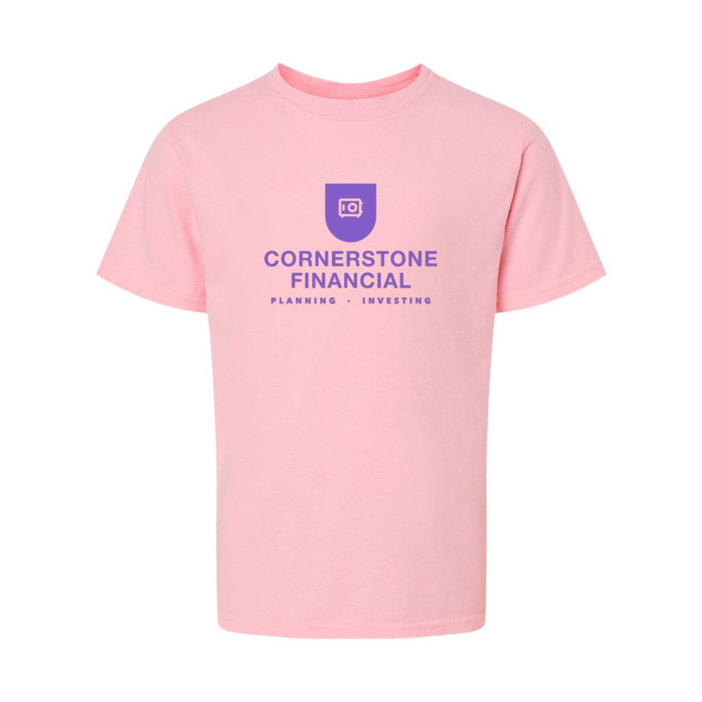 ComfortWash by Hanes Youth Garment-Dyed T-Shirt - Cotton Candy - Front
