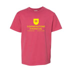 ComfortWash by Hanes Youth Garment-Dyed T-Shirt - Crimson Fall - Front