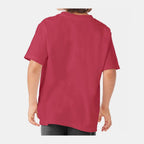 ComfortWash by Hanes Youth Garment-Dyed T-Shirt - Crimson Fall - On Model Back