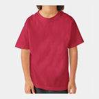ComfortWash by Hanes Youth Garment-Dyed T-Shirt - Crimson Fall - On Model Front