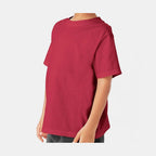 ComfortWash by Hanes Youth Garment-Dyed T-Shirt - Crimson Fall - On Model Side