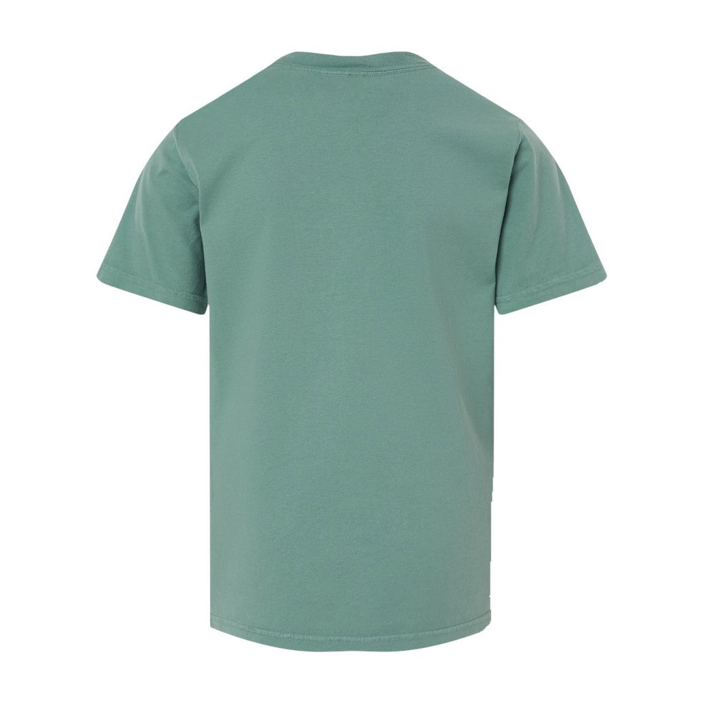ComfortWash by Hanes Youth Garment-Dyed T-Shirt - Cypress Green - Back