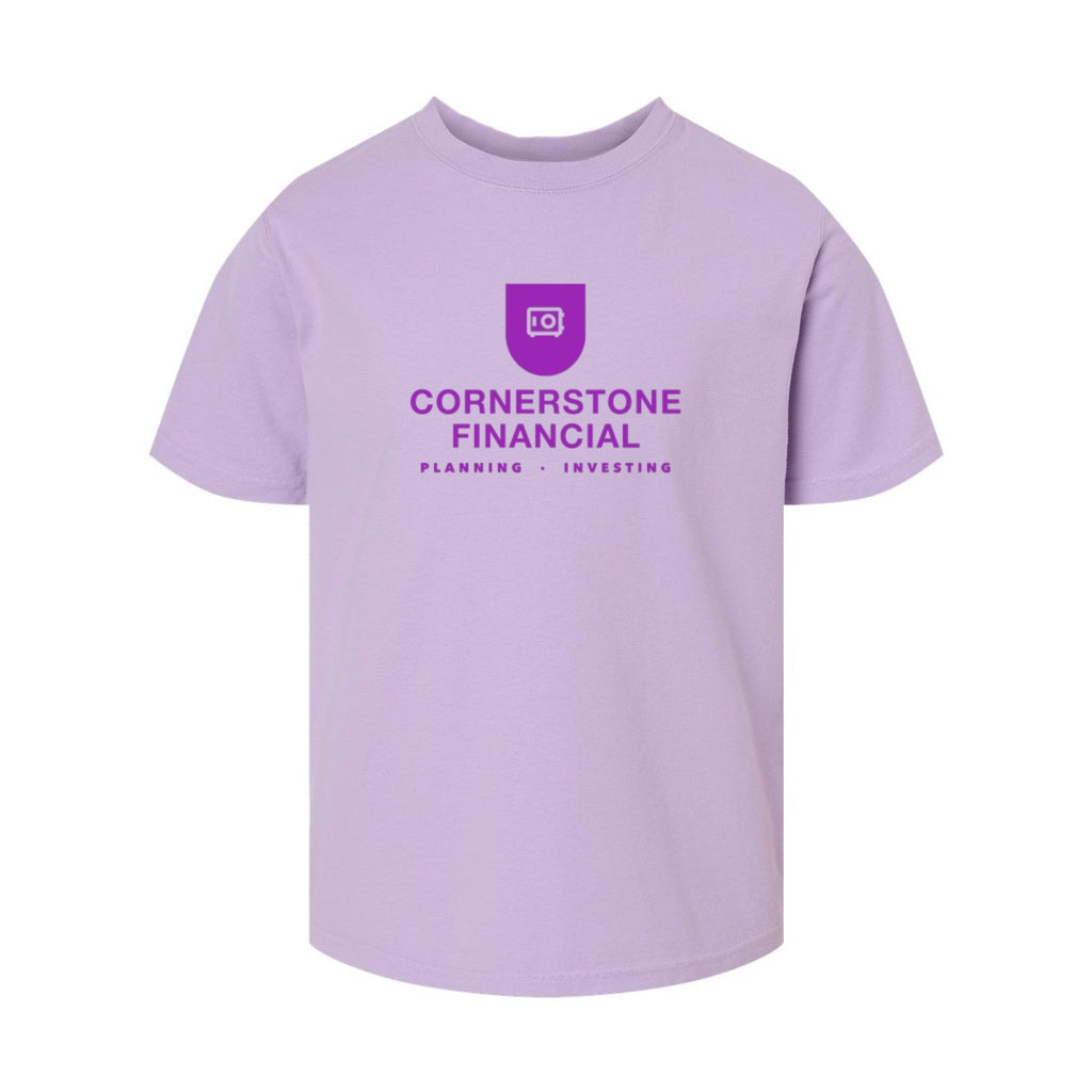 ComfortWash by Hanes Youth Garment-Dyed T-Shirt - Future Lavender - Front