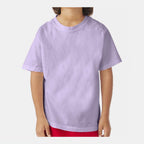 ComfortWash by Hanes Youth Garment-Dyed T-Shirt - Future Lavender - On Model Front