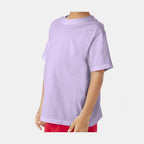 ComfortWash by Hanes Youth Garment-Dyed T-Shirt - Future Lavender - On Model Side
