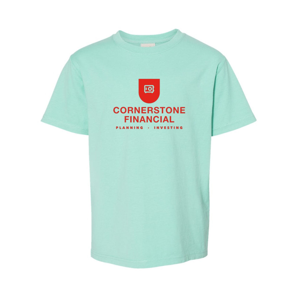 ComfortWash by Hanes Youth Garment-Dyed T-Shirt - Honeydew - Front
