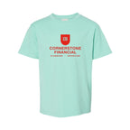 ComfortWash by Hanes Youth Garment-Dyed T-Shirt - Honeydew - Front