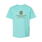 ComfortWash by Hanes Youth Garment-Dyed T-Shirt - Mint - Front