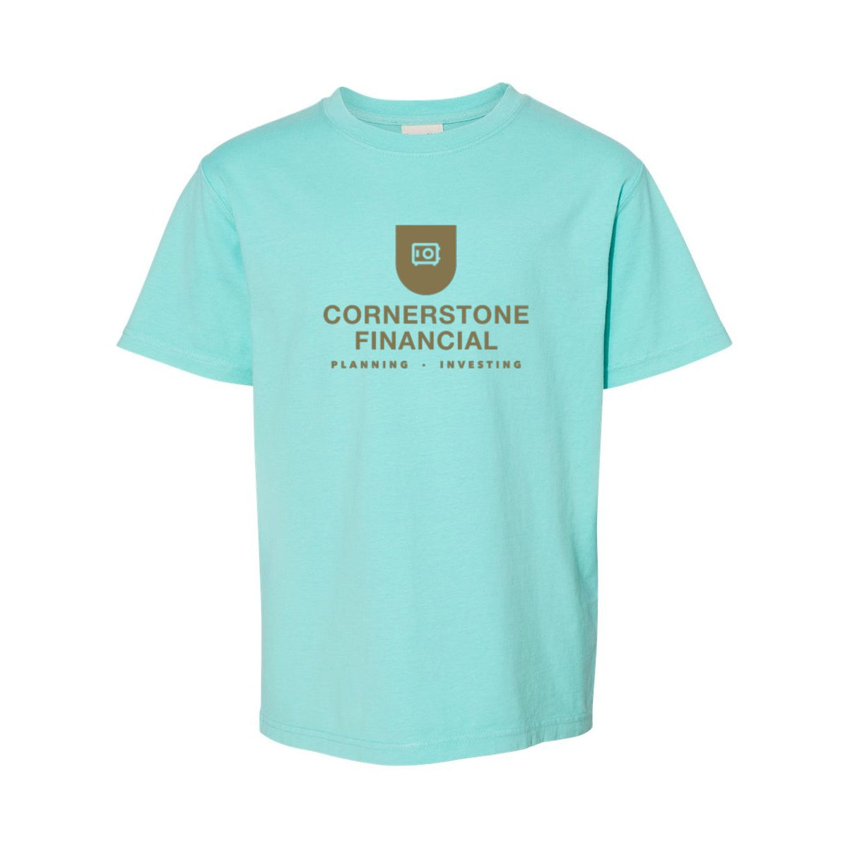 ComfortWash by Hanes Youth Garment-Dyed T-Shirt - Mint - Front