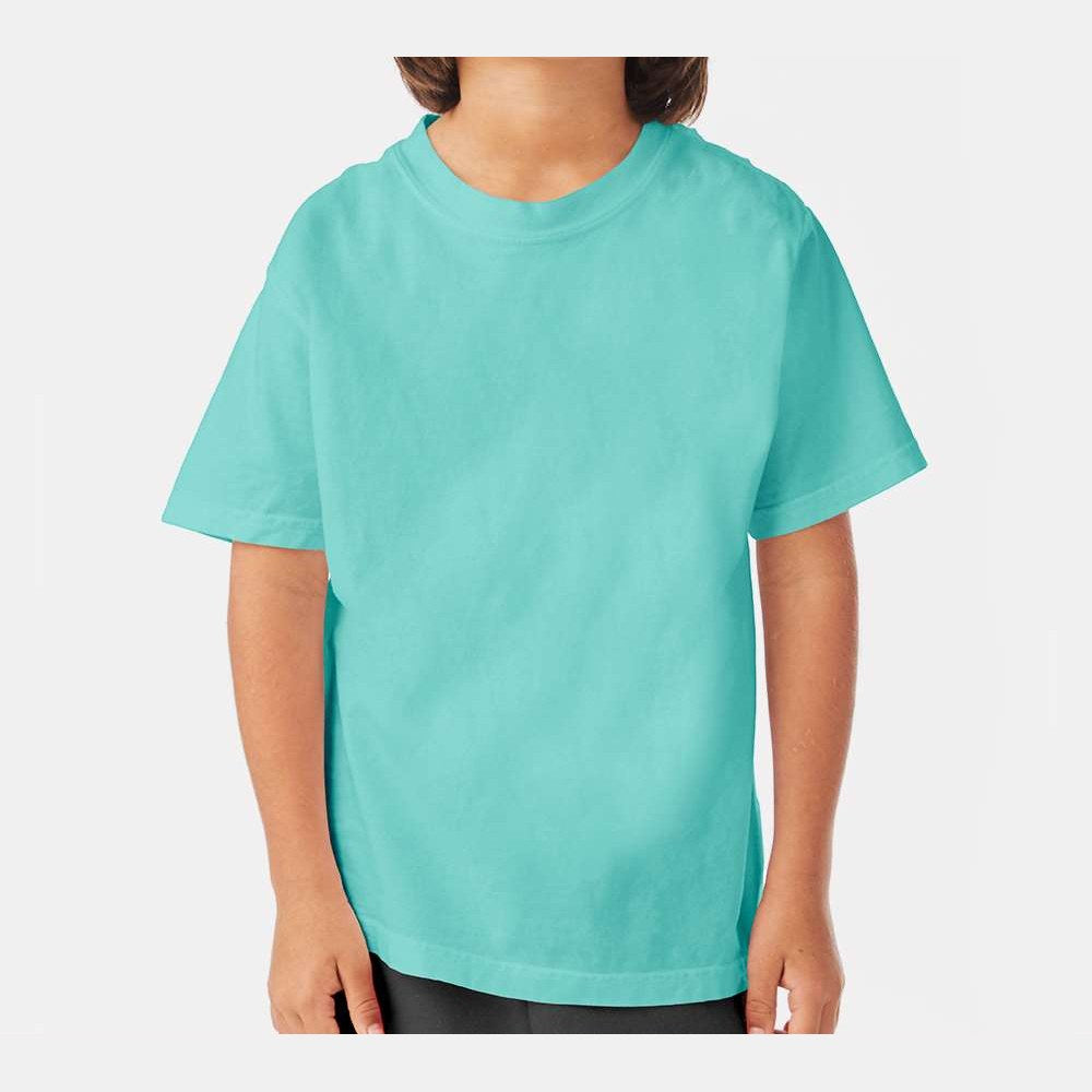 ComfortWash by Hanes Youth Garment-Dyed T-Shirt - Mint - On Model Front