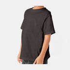 ComfortWash by Hanes Youth Garment-Dyed T-Shirt - New Railroad Grey - On Model Side