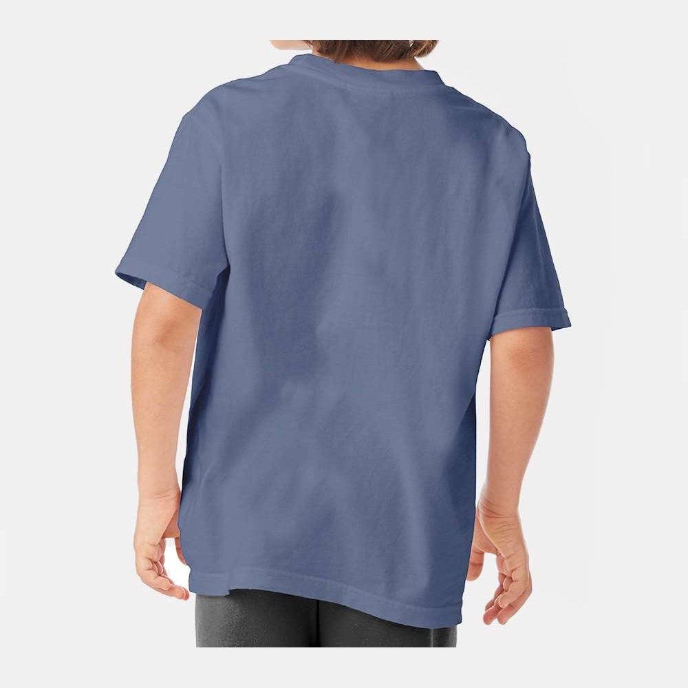 ComfortWash by Hanes Youth Garment-Dyed T-Shirt - Saltwater - On Model Back