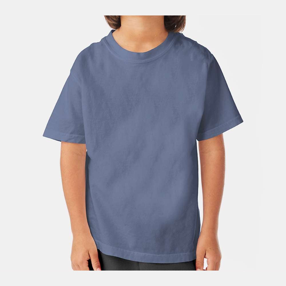 ComfortWash by Hanes Youth Garment-Dyed T-Shirt - Saltwater - On Model Front