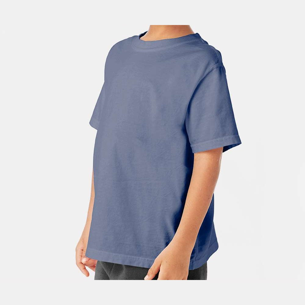 ComfortWash by Hanes Youth Garment-Dyed T-Shirt - Saltwater - On Model Side