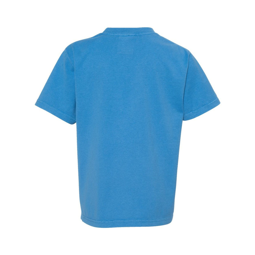 ComfortWash by Hanes Youth Garment-Dyed T-Shirt - Summer Sky Blue - Back