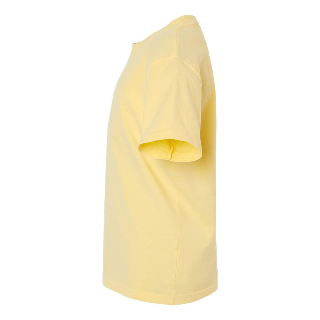 ComfortWash by Hanes Youth Garment-Dyed T-Shirt - Summer Squash Yellow - Direct Side