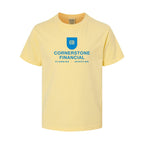 ComfortWash by Hanes Youth Garment-Dyed T-Shirt - Summer Squash Yellow - Front