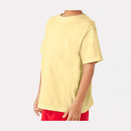 ComfortWash by Hanes Youth Garment-Dyed T-Shirt - Summer Squash Yellow - On Model Side