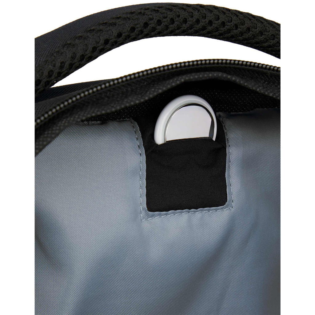 Commander Recycled Laptop Backpack with AirTag Pocket, 16 Inch - Charcoal - Detail