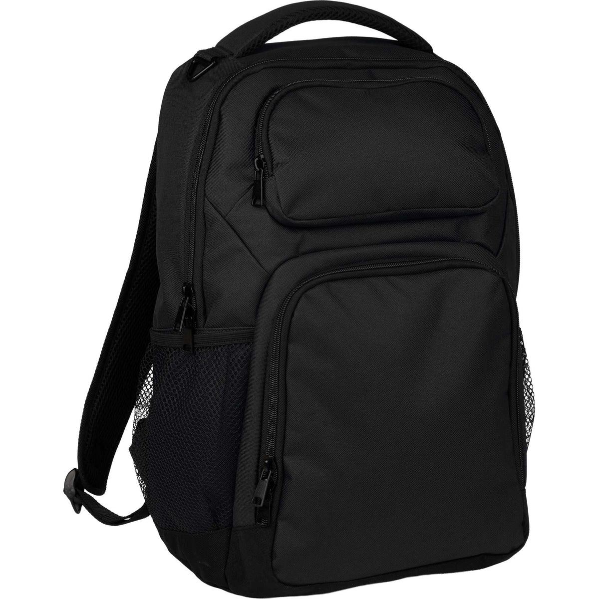 Commander Recycled Laptop Backpack with AirTag Pocket, 16 Inch - Charcoal - Right Angle