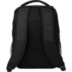 Commander Recycled Laptop Backpack with AirTag Pocket, 16 Inch Embroidery - Charcoal - Back
